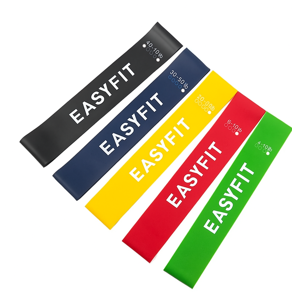 full-body resistance band workout set with multiple resistance levels for versatile exercises.